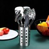 Attop Stainless Steel Cooking Utensils Set，Kitchen Tools Set With Utensil Holder Non-Stick And Heat Resistant - 4 of 4