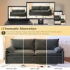 GDFStudio Melina Modern 81.1'' Chenille Upholstered 4-Seat Convertible Storage Sofa Bed with 2 Pillows - 4 of 4