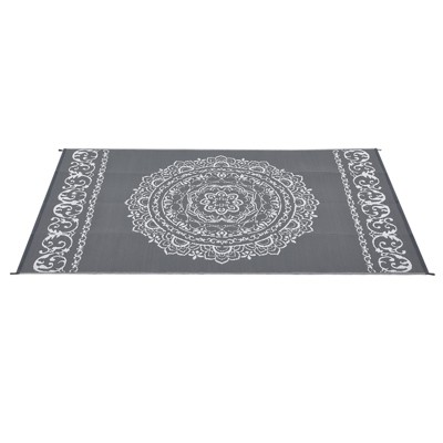 Rug 9*12 Waterproof Reversible Plastic Straw Rug, Plastic Straw Indoor Outdoor Rug for Patio RV Camping Balcony Deck Backyard