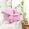 Costway Baby Canvas Hanging Swing Cotton Hammock Toy for Toddler BluePink - 3 of 4