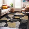World Rug Gallery Modern Geometric Circles Design Area Rug - 2 of 4