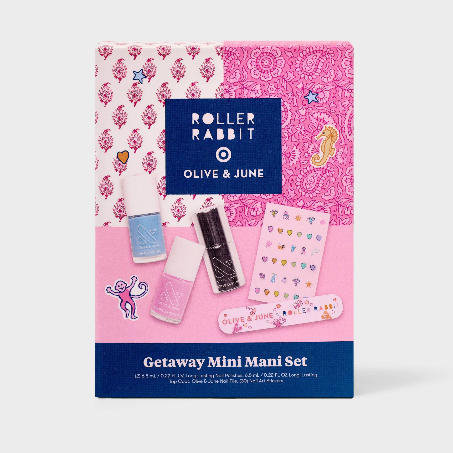 Roller Rabbit x Target - Olive & June Getaway Mini Mani Nail Polish Set - 5ct