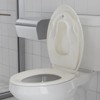 19" Elongated Toilet Seat, Slow Close Toilet Cover Seat with Toddler Seat Built in, PP Material, Easy Install and Clean, - 4 of 4