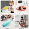 Silicone Pen Pouch Set of 4 - Rectangular Gradient Color Pencil Case (Blue/Yellow/Cyan/Orange) for School, Office & Art Supplies Storage - 2 of 4