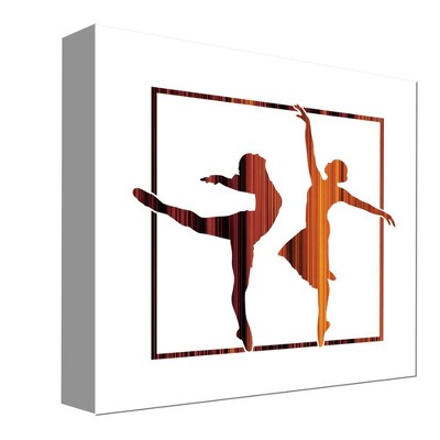 16" x 16" Dancing Couple Decorative Wall Art - PTM Images