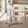 Utility Rolling Cart with Wheels, 1000LBS Capacity, Commercial Grade Kitchen Cart, for Restaurant, Garage, Warehouse, Kitchen - 2 of 4
