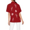 LA LEELA Women's Summer Casual Solid Blouse Shirt TShirts Button Up Short Sleeve Dress Tops Tee Shirts Hawaiian Blouses for Women - 4 of 4