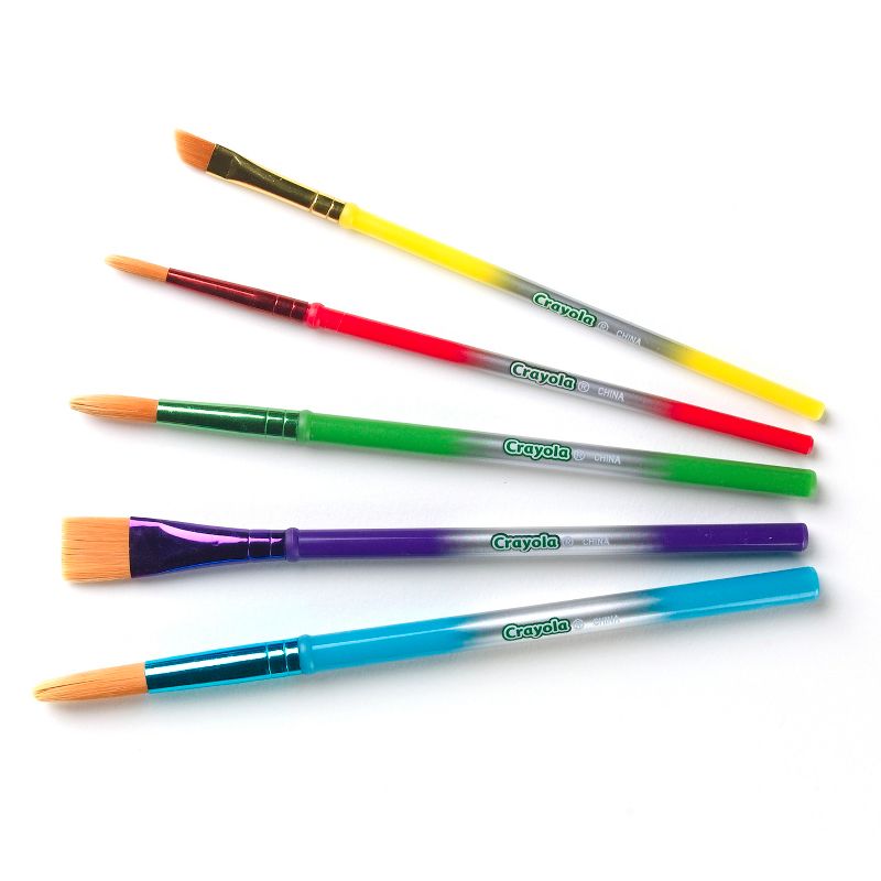 Crayola 5ct Paint Brush Variety Pack, 5 of 6