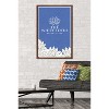 Trends International The White Lotus - White and Blue Logo Framed Wall Poster Prints - 2 of 4