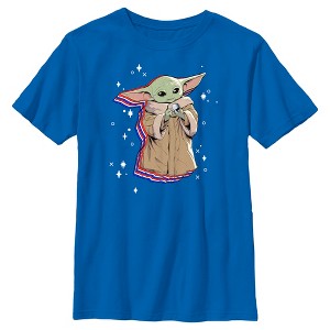 Boy's Star Wars The Mandalorian Fourth of July Grogu T-Shirt - 1 of 4