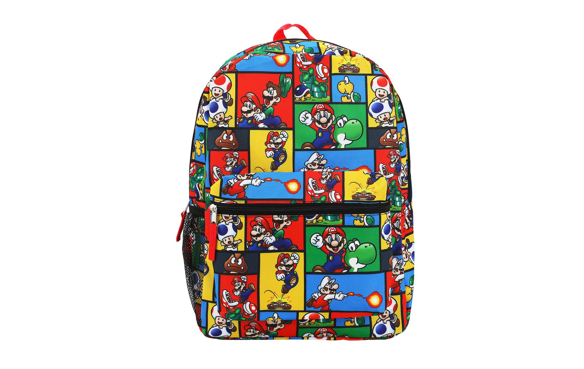 Super Mario Brothers All-Over Print 16" Backpack