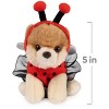 GUND Itty Bitty Boo Ladybug Plush Dog – 5" Collectible Pomeranian in Red & Black Outfit with Tutu, Wings, and Removable Hood - 2 of 4