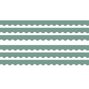 Teacher Created Resources® Retreat Green Scalloped Border Trim, 35 Feet Per Pack, 6 Packs - 1 of 4