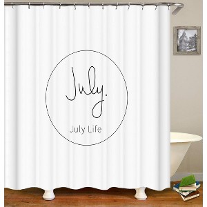 July Life Shower Curtains for Bathroom Waterproof Fabric Bath Curtain Durable Soft Stylish Bathroom Decor 72x72 Inch - 1 of 1