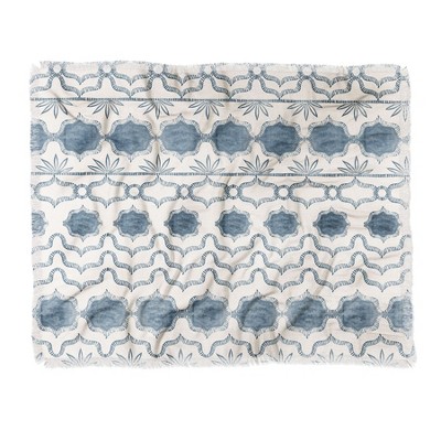 60"X50" Dash And Ash Tuni Luna Throw Blanket Blue - Deny Designs