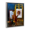 Stupell Industries Cat Confidence Self Portrait Floating Frame Canvas Art - 2 of 4