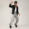 Campus Sutra Men Men's Onyx Black Stripe-Creased Shirt - 3 of 3