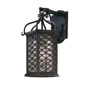Troy Lighting Los Olivos 1 - Light Wall Light in  Old Iron Clear Seeded Shade - 1 of 1