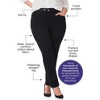 Catherines Women's Plus Size Petite Sateen Stretch Curvy Pant - 3 of 4
