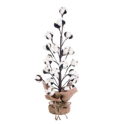 Transpac Synthetic Fabric 24 in. Harvest Tree