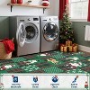 TackView Washable Area Rug Low Pile Throw Christmas Rug, Modern Xmas Stain-Resistant Non Slip Carpet for Living Room, Bedroom - 4 of 4