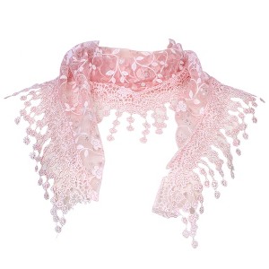 INSPIRE CHIC Lace Mantilla Tulle Triangle Head Covering Church Veil Scarves 1Pc - 1 of 4