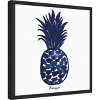 Amanti Art Indigo Pineapple by Aimee Wilson Canvas Wall Art Print Framed 16 x 16-in. - 3 of 4