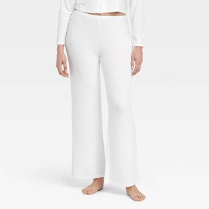 Women's Pointelle Pajama Pants - Auden™ - 1 of 4