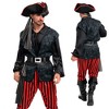 Joyfy Halloween Costume for Adult Men Captain Hook Pirate Costume for Men – Complete High-Quality Set-M - 2 of 4