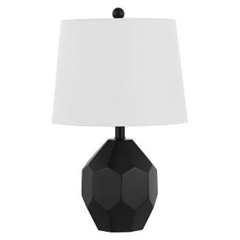Danilo 19.5 Inch Resin Table Lamp - Black - Safavieh.