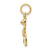 Black Bow Jewelry 14k Yellow Gold Tiny Deer Charm or Pendant, 8mm (5/16 inch) - 2 of 4