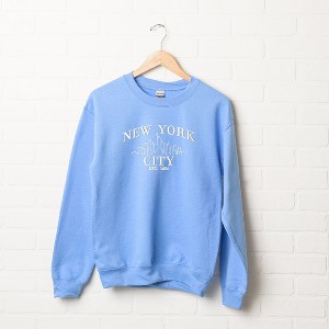 Simply Sage Market Women's Graphic Sweatshirt Embroidered New York City - 1 of 3