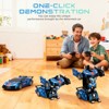 SUGIFT Transform Rc Cars for Boys, 2.4Ghz Remote Control Car 1:18 Scale Transforming Robot, 360° Rotation Car Toy Gifts for Boys 4-8 - 3 of 4