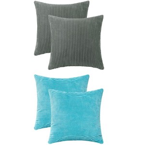 REGALWOVEN 4 Pcs Modern Sofa Home Decorative Throw Pillow Covers 18" x 18" - 1 of 4
