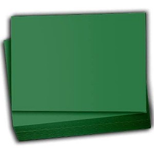 Hamilco Colored Scrapbook Cardstock Paper 5x7 Card Stock Paper 65 lb Cover 100 Pack (Brilliant Green) - 1 of 4
