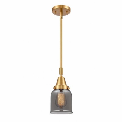Bell - 1 Light Stem Hung Mini Pendant In Industrial Style-11.13 Inches Tall and 5 Inches Wide