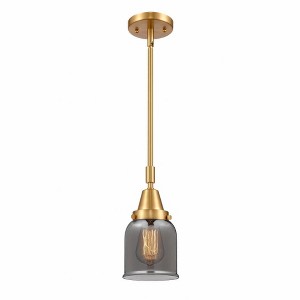 Bell - 1 Light Stem Hung Mini Pendant In Industrial Style-11.13 Inches Tall and 5 Inches Wide - 1 of 1
