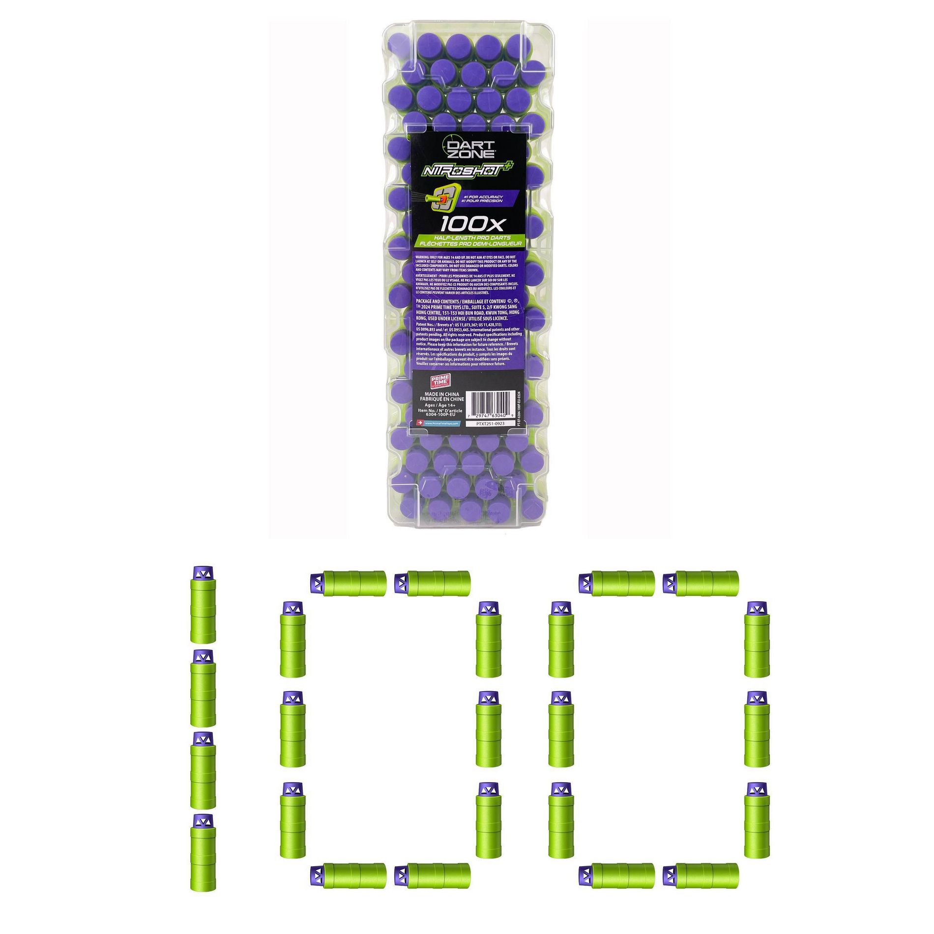 Dart Zone Covert Ops Max Nitroshot+ 100 Refill Toy Blaster Accessory