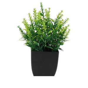 Unique Bargains Artificial Plants Single-Stem Lavender Plant Plastic Green 2.76"x2.76"x7.09" 1 Pc - 1 of 4