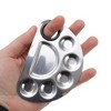 Unique Bargains Portable Small Semicircle Nail Art Palette Silver Tone 1 Set - 3 of 4