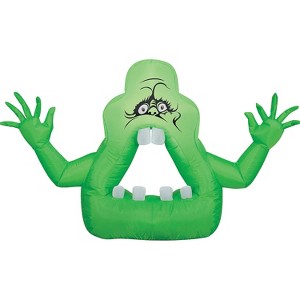 Gemmy Inflatable Cutie Slimer Ghost Halloween Yard Decoration - 30 in x 48 in x 10 in - Green - 1 of 1