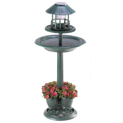 17" Verdigris Garden Centerpiece Bird Feeder Green - Zingz & Thingz