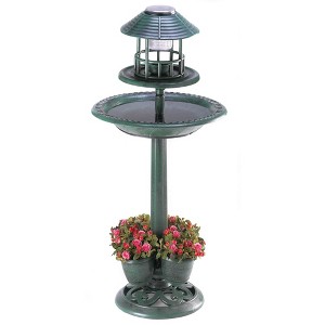 17" Verdigris Garden Centerpiece Bird Feeder Green - Zingz & Thingz: Freestanding, Non-Toxic, No Assembly Required - 1 of 4