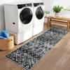 Washable Vintage Geometric Rug Non Slip Low Pile Rug Soft Floor Cover Foldable Indoor Carpet for Living Room Bedroom Playroom Office - 2 of 4