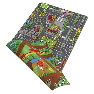 Universal Hobbies Double-Sided Farm & Street Playmat Carpet, 32in x 47in PT-2900