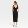 Women's Sleeveless Ruched Knit Dress - A New Day™ - image 2 of 3