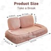 Human Dog Bed Adjustable Position Dog Bed For Humans & Dog, 69.29"x34.65"x33.07" Multifunctional Foldable Human Size Dog Bed For Bedroom Living Room - 3 of 4