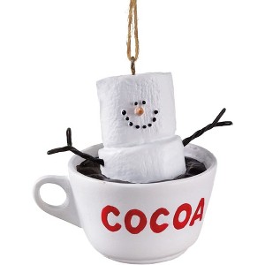 Ganz Cup of Cocoa Snowman Resin Christmas Ornament - 1 of 1