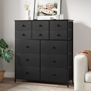Hausource 12 Drawer Dresser Chest Storage Dresser Tall Cabinet for Bedroom Hallway - 1 of 4