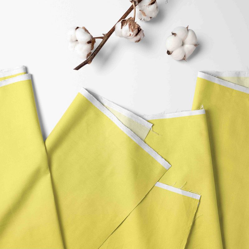  Bacati - 3 Layer Ruffled Crib/Toddler Bed Skirt - White/Yellow/Gray, 2 of 7